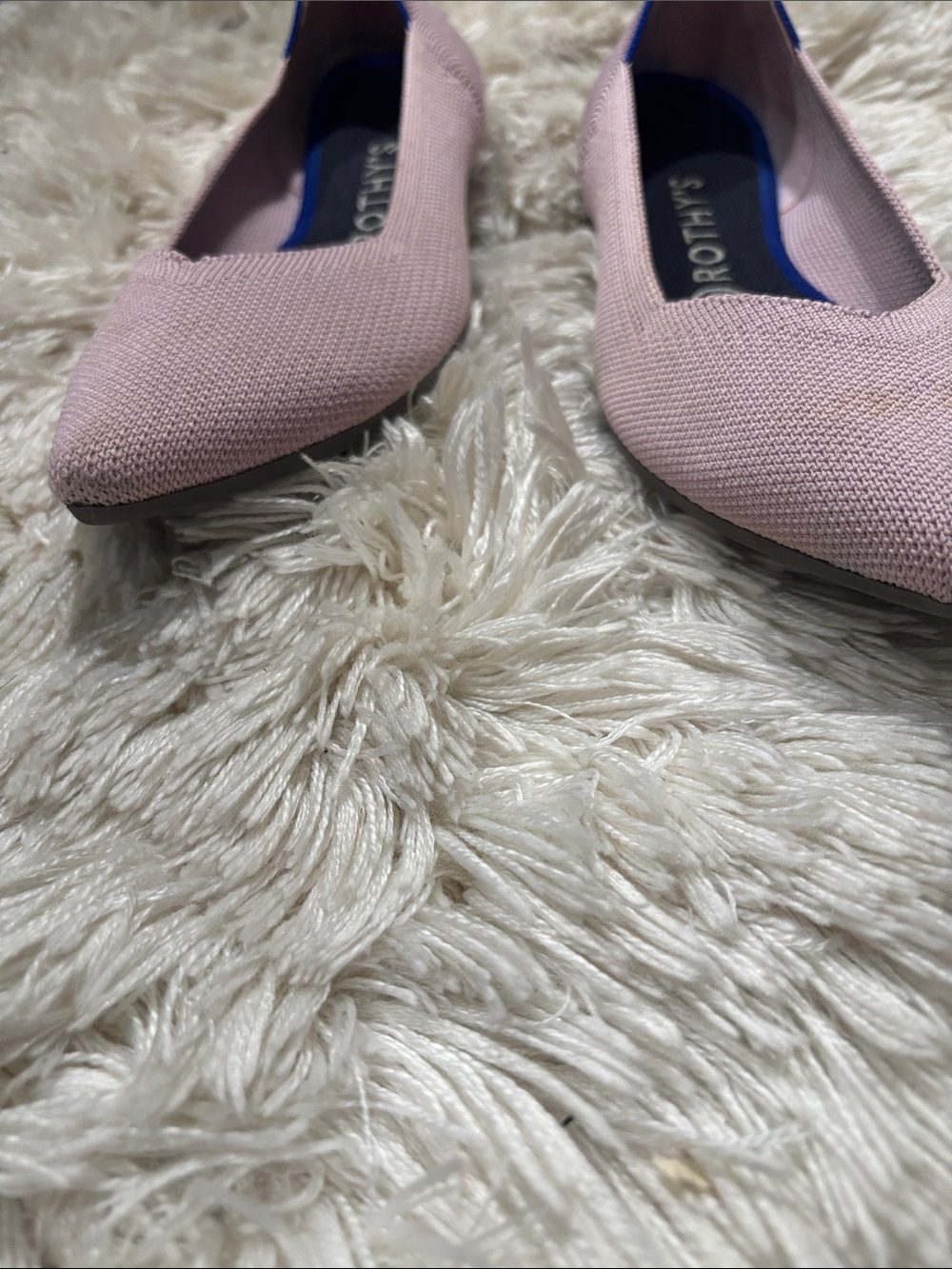 Rothy's Pink Pointed-Toe Knit Flats - Picture 4 of 5
